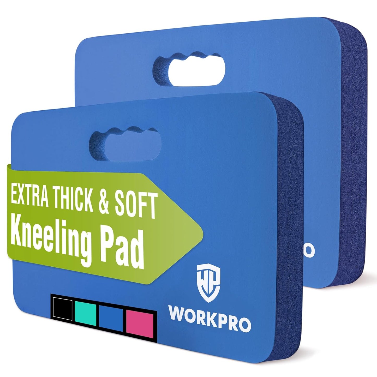 WORKPRO Extra Thick Kneeling Pad, Soft NBR Foam Cushioning for Knee, Large Foam Kneeler Mat for Gardening, Bathing Baby, Exercise, Workout Supplies, 17.5 x 11 x 1.5 in, Black