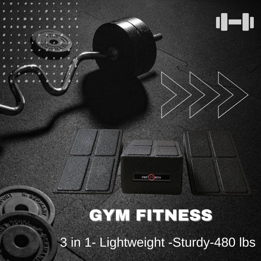 Squat Wedge Block Set 3 in 1 Wedge Blocks For Squats Weightlifting Yoga Heel Elevated Squat Wedge Calf Stretcher Physical Therapy Wedge Blocks For Squatting Slant Board