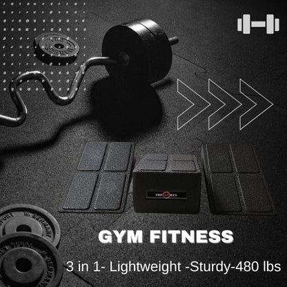 Squat Wedge Block Set 3 in 1 Wedge Blocks For Squats Weightlifting Yoga Heel Elevated Squat Wedge Calf Stretcher Physical Therapy Wedge Blocks For Squatting Slant Board