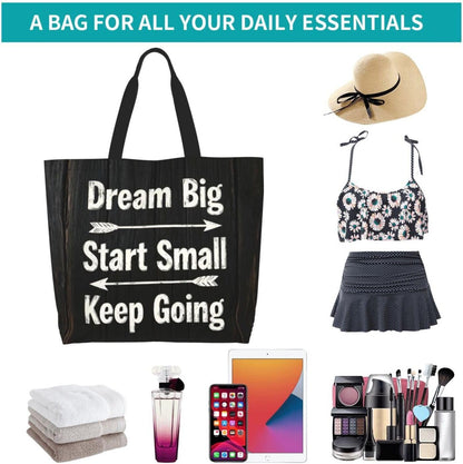 Tote Shoulder Bag Large Durable Reusable Eco-friendly Handbag Lightweight Stylish for Daily Use-19.7x15.7x5.9 Inch - Colors B