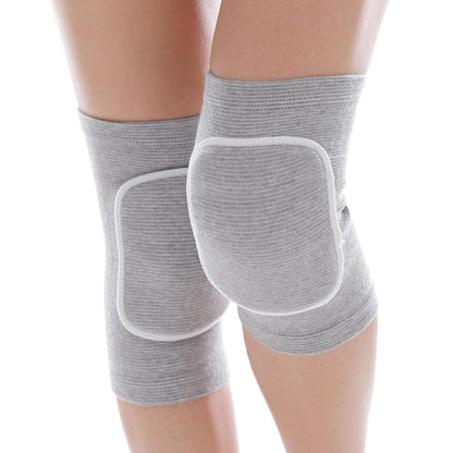 Men Women Protective Knee Pads, Anti-Slip Padded Sponge Knee Brace Knee Support for Football Volleyball Dance Skating Basketball Sports (Medium,Nude)