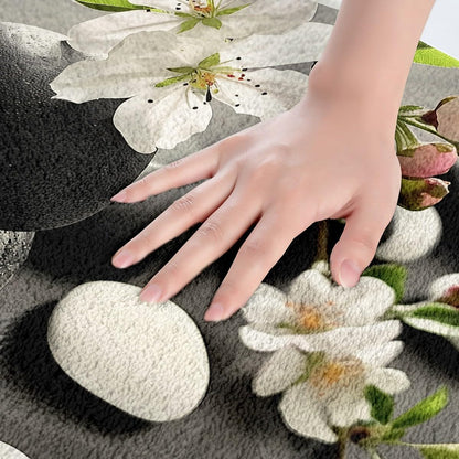 Erosebridal Yoga Bathroom Rugs Gradient Bath Mat,Meditation 20"X 32" Doormats Floor Mats for Kids Boys Girls Teens Lotus Art Non Slip Bath Rug