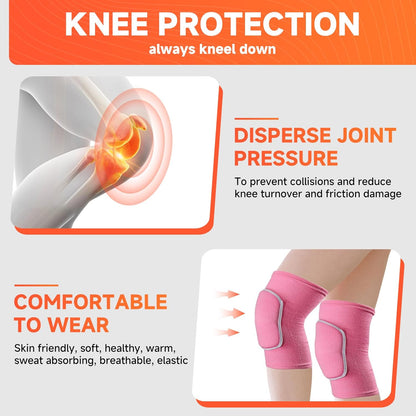 Volleyball Knee Pads knee brace for Women Kids Girls，Soft and Breathable Knee Pads for Volleyball, Dancing, Football, Yoga, Basketball, and Skating - Protective Knee Pads for Adults and Kids (Black, Small)