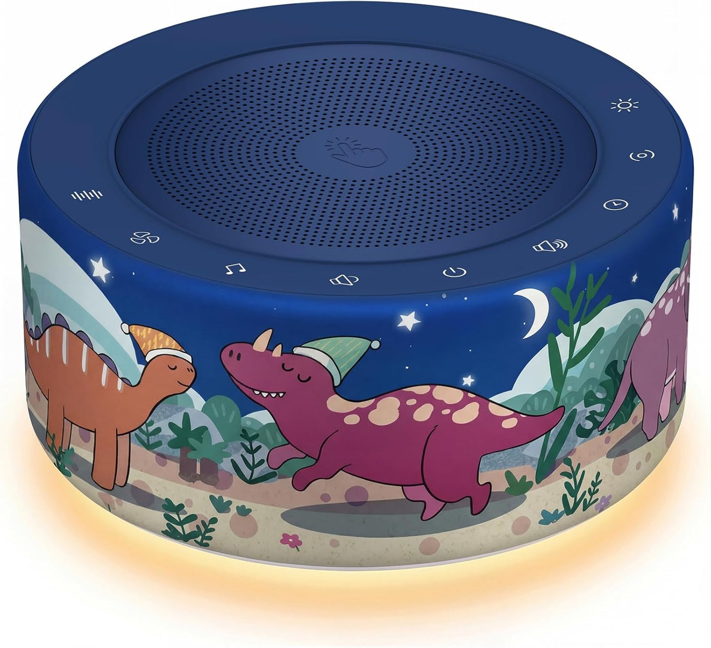 Kipcush Automatic Tibetan Meditation Bowl Sound Machine - 7 Himalayan Tones + 7 Color Night Light - Timer & Touch Control - No Manual Striking for Yoga, Chakra Healing, Stress Relief - Plug In