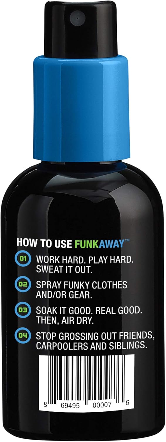 FunkAway Odor Eliminating Spray for Shoes, Skates, Work Boots & More, 8 oz., 4 Pack, Extreme Odor Eliminator, Perfect for Stinky Stuff You Can't Put in the Wash
