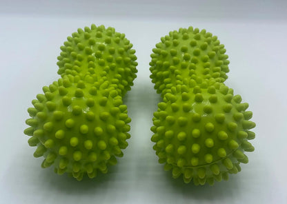 Therapist's Choice® Pack of 2 Soft Spiky Massage Peanut Balls, Stress Reflexology, Porcupine Sensory Peanut Ball Set