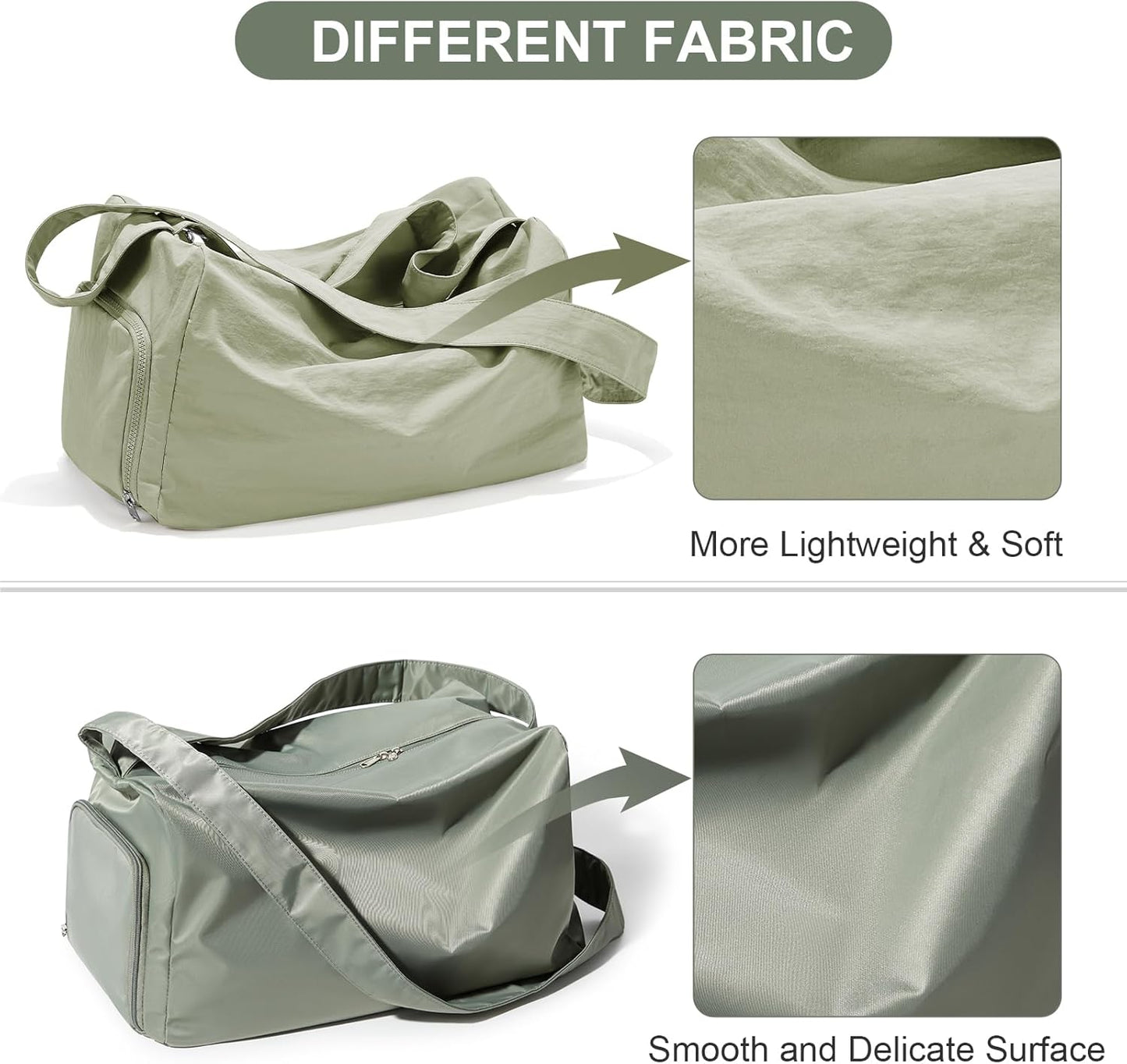 Small Gym Bag with Shoe Compartment, Workout Sport Duffle Bag for Women Travel, Waterproof Shoulder Overnight Bags Lightweight Carry on Tote Bags for Swim, Yoga, Dance