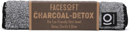Facesoft Yoga Towel - Infused with Activated Charcoal to Detoxify and Sweat - Made with Eco-Friendly Aqua-Cotton Yarn - Biodegradable and Sustainable - All Ages