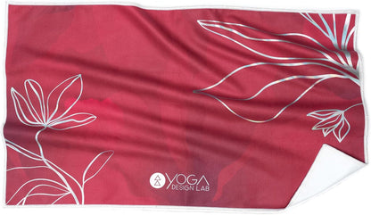 yogadesignlab Hand Towel Microfiber Size 15" x 24" Yoga Towel Yoga Rug Sports Training Towel (Iris)