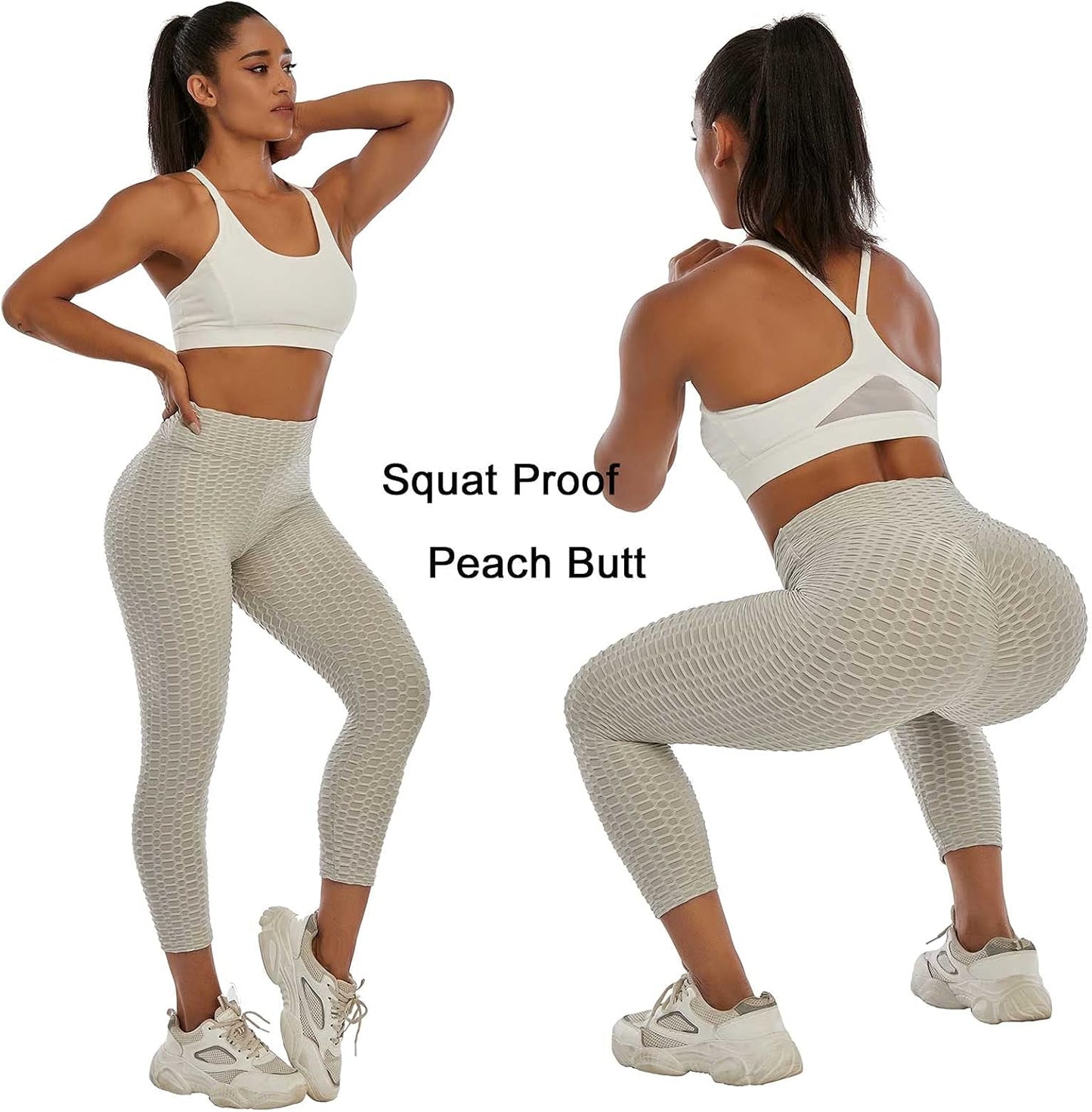 JGS1996 Butt Lifting Leggings for Women Tummy Control Workout Yoga Pants High Waisted Scrunch Booty Gym Tights