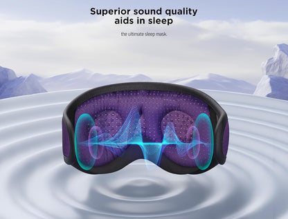 LC-dolida Sleep Headphones, 3D Sleep Mask Bluetooth Wireless Music Eye Mask, Sleeping Headphones for Side Sleepers Sleep Mask with Bluetooth Headphones Ultra-Thin Stereo Speakers Perfect for Sleeping