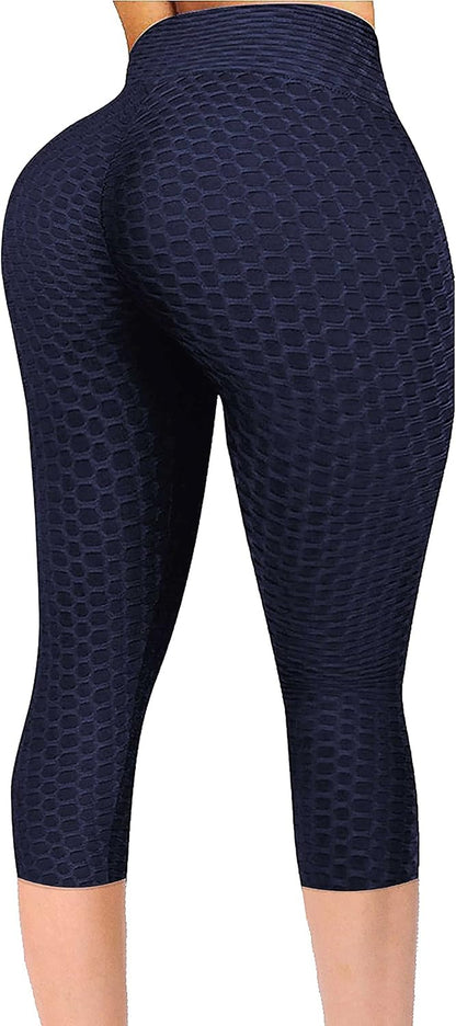 JGS1996 Butt Lifting Leggings for Women Tummy Control Workout Yoga Pants High Waisted Scrunch Booty Gym Tights