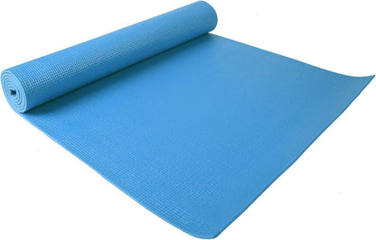 Fitvids All Purpose 1/4-Inch High Density Anti-Tear Exercise Yoga Mat with Carrying Strap, Multiple Colors