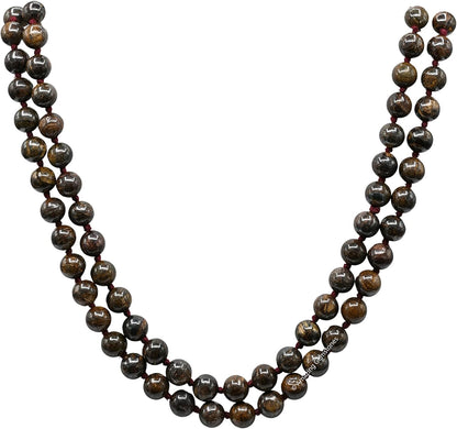 Amazing Gemstone 108 Beads Handmade Mala (Knotted, Rudraksha) - Colors B
