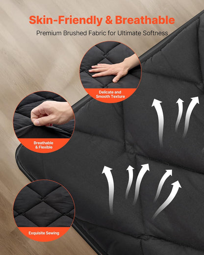 VEVOR Japanese Floor Mattress, Futon Mattress, 100% High Density Comfortable Foam, Foldable Tatami Mat with Storage Bag, Sleeping Pad for Camping Dormitory Yoga