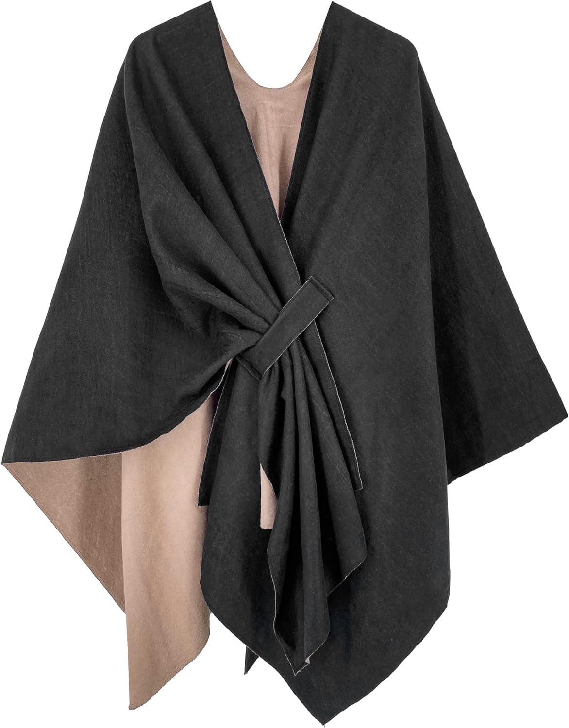 Moss Rose Women's Shawl Wrap Poncho Ruana Cape Open Front Cardigan Shawls for Spring Fall Winter
