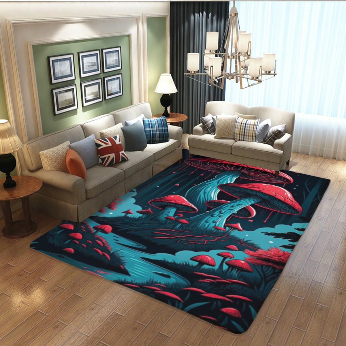 Butterfly Carpet Area Rug - Lovely Butterflies Printed Carpets for Kids Butterfly Theme Living Room Indoor Bedroom Decor Soft Polyester Yoga Mat 2'x3'