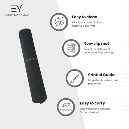 𝗘𝘃𝗲𝗿𝘆𝗱𝗮𝘆 𝗬𝗼𝗴𝗮 Mat Premium Edition, Non-Slip Exercise & Fitness Mat - Eco-Friendly, Anti-Tear, 3-5mm Thickness for Yoga, Pilates & Floor Workouts
