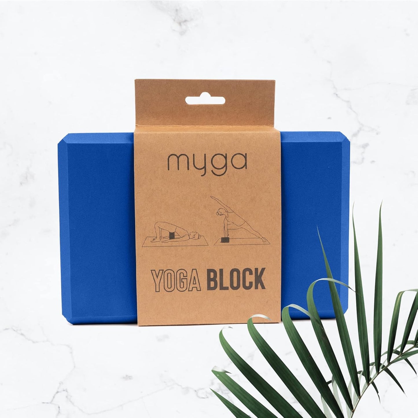 MYGA Yoga Block,Lightweight EVA Foam Yoga Brick,High Density Non-Slip Block for Yoga Poses, Pilates, Balance and Flexibility