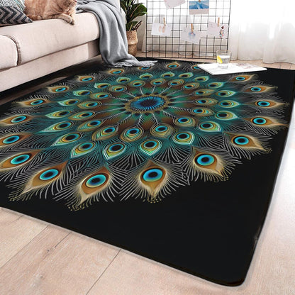 Butterfly Carpet Area Rug - Lovely Butterflies Printed Carpets for Kids Butterfly Theme Living Room Indoor Bedroom Decor Soft Polyester Yoga Mat 2'x3'