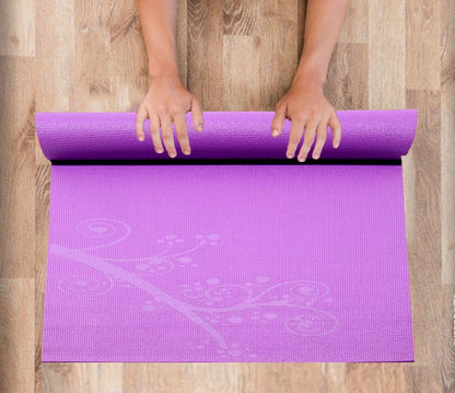 Sol Living Travel Yoga Mat - Natural Tree Rubber for Extra Grip - Non-Slip, Foldable, Eco-Friendly - Perfect for On-the-Go Yoga, Pilates, Fitness, Meditation - 24" x 72", Green
