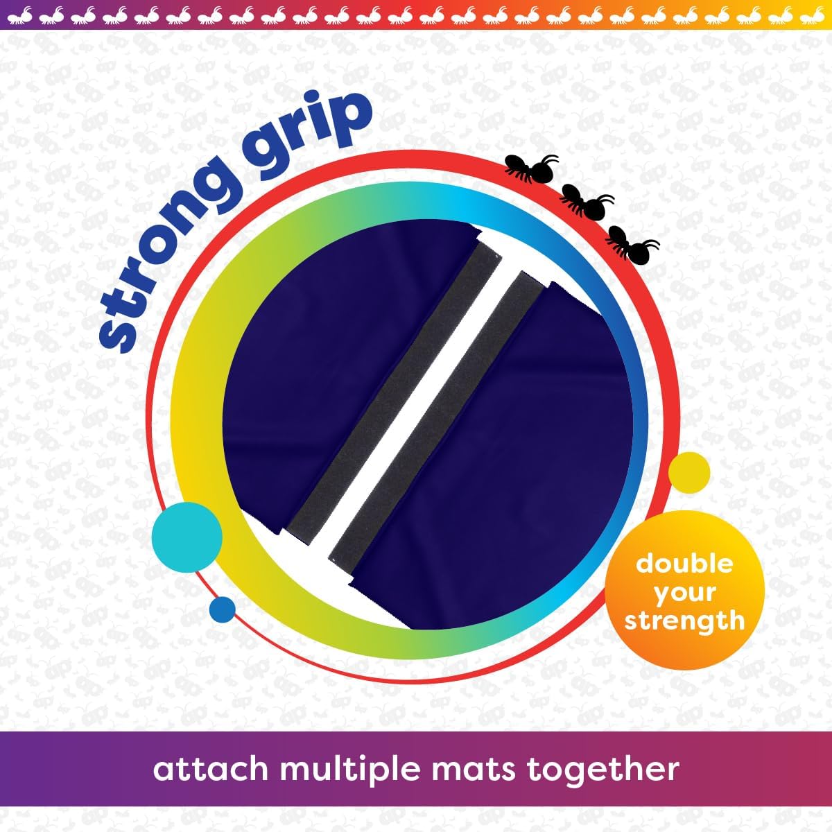 Antsy Pants Tumbling Mat for Kids – Gymnastics Mat, Easy to Clean, Sturdy, Foldable Tumbling Mats, Padded, Lightweight, Portable, Gymnastics Equipment for Active Play