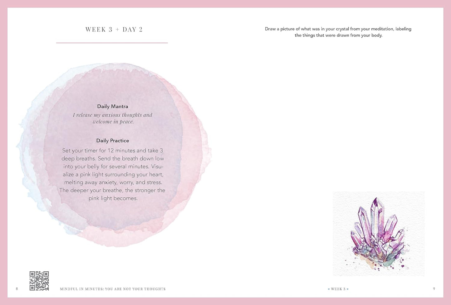 Mindful in Minutes: You Are Not Your Thoughts: An 8-Week Guided Meditation Journal