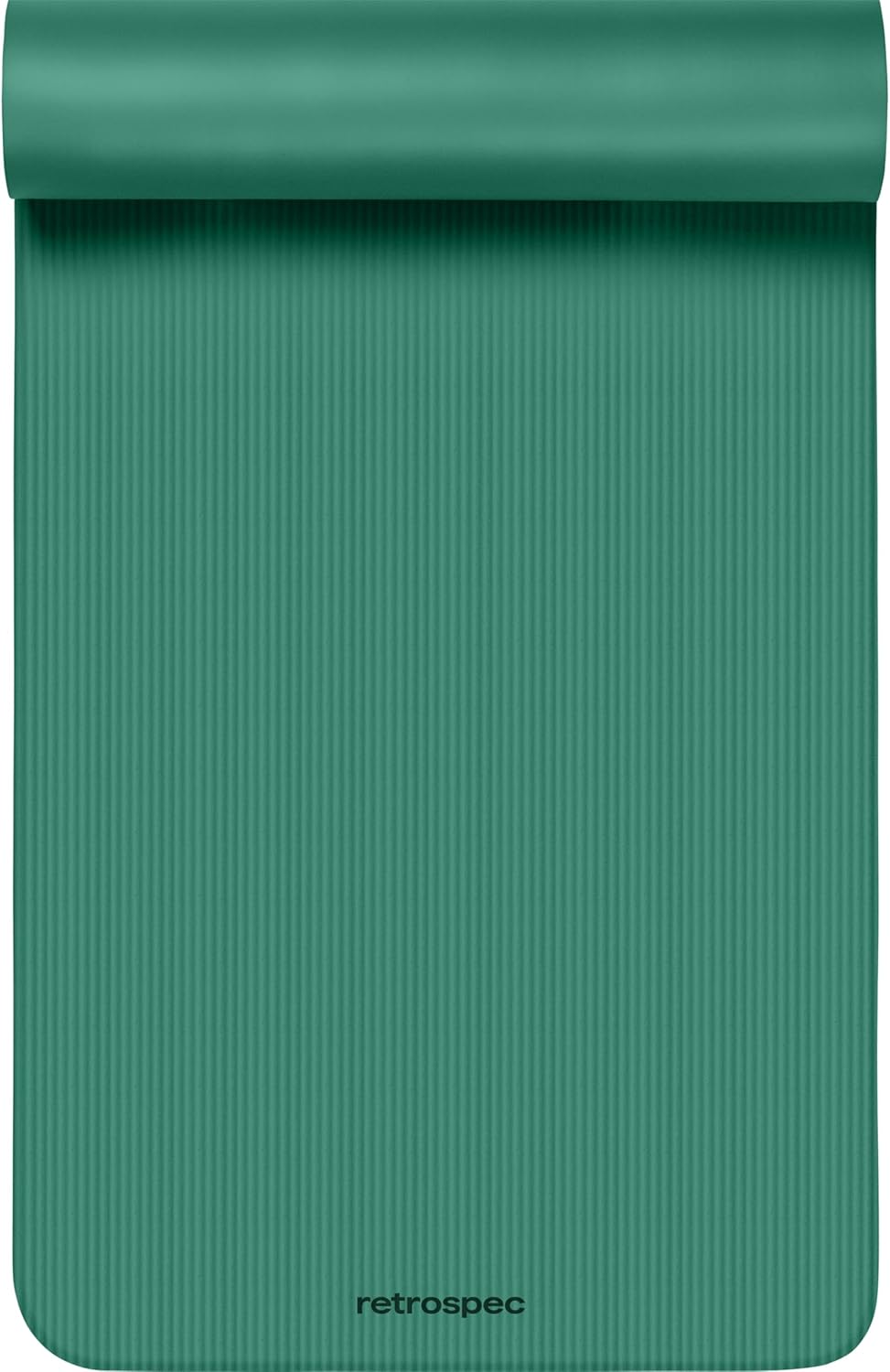 Retrospec Solana Yoga Mat 1" Thick w/Nylon Strap for Men & Women - Non Slip Exercise Mat for Home Yoga, Pilates, Stretching, Floor & Fitness Workouts