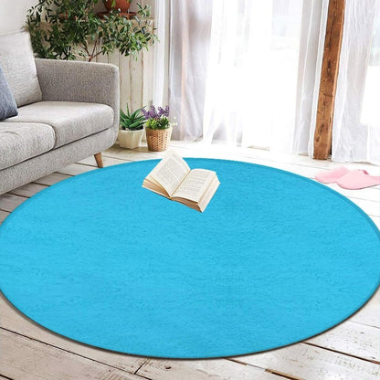 Machine Washable Modern Round Area Rug, Room Sofa Yoga Soft Round Carpet, Home Decor Non Slip Kitchen Office Circle Rug Grey, 24inch