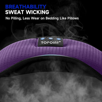 TOPOINT Sleep Mask with Headphones Bluetooth 5.4 Wireless, Sleep Headphones Earphones Earbuds with Microphone HD Speakers Music, Blackout Eye Mask for Sleeping Travel Meditation Men Women Cool Gadgets