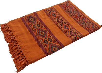 Handloom Wool Meditation Shawl, Oversized Wrap Throw, Gift for Men and Women