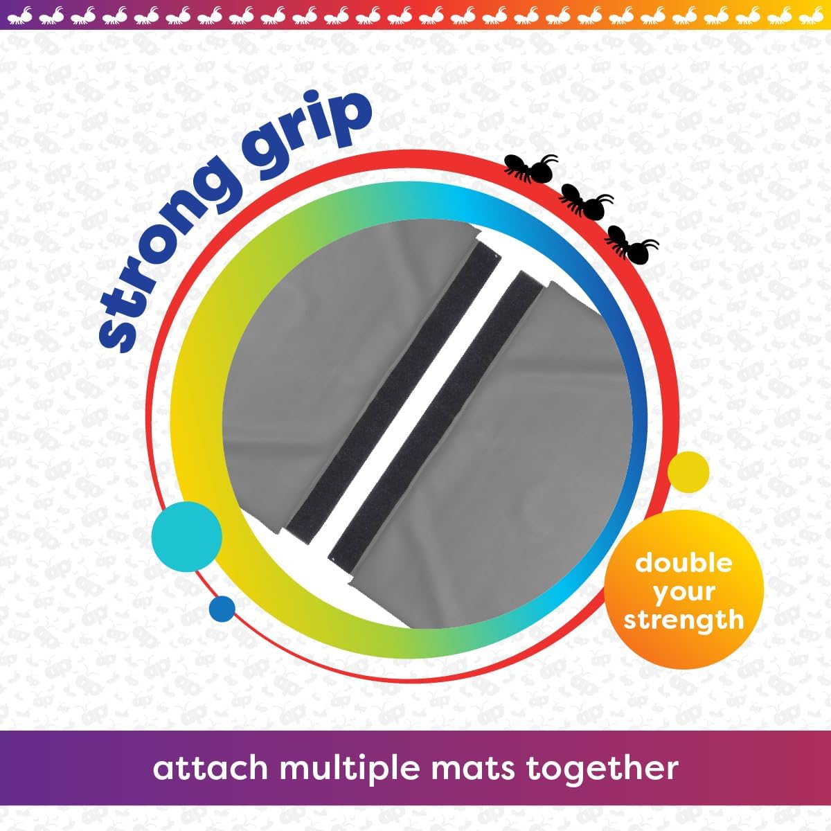 Antsy Pants Tumbling Mat for Kids – Gymnastics Mat, Easy to Clean, Sturdy, Foldable Tumbling Mats, Padded, Lightweight, Portable, Gymnastics Equipment for Active Play