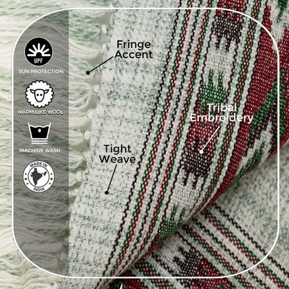 Meditation Shawl or Blanket, Exotic Shawl/Wrap, Oversize Scarf or Stole. Unisex