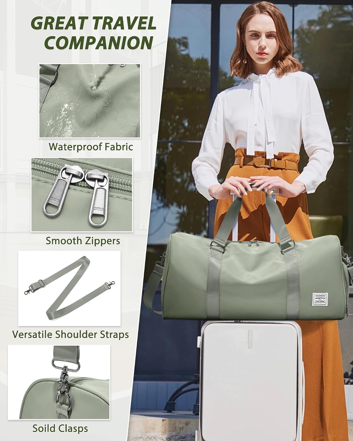 Gym Bag Womens Mens with Shoes Compartment and Wet Pocket Travel Duffel Bag for Women for Plane Sport Gym Tote Bags Swimming Yoga Waterproof Weekend Overnight Carry on Bag Hospital Holdalls - Colors A