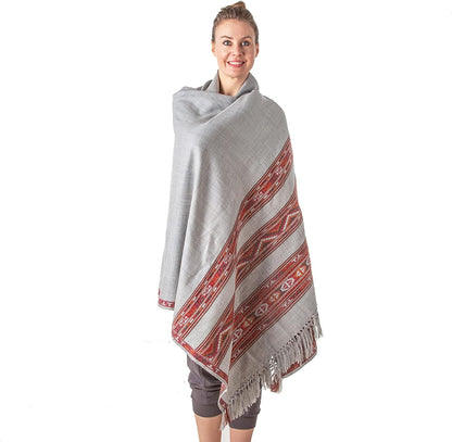 Meditation Shawl or Blanket, Exotic Shawl/Wrap, Oversize Scarf or Stole. Unisex