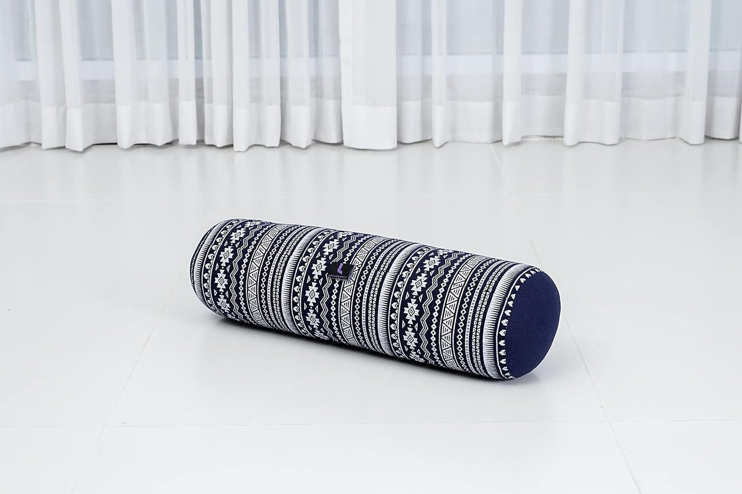 Leewadee Small Yoga Bolster – Shape-Retaining Cervical Neck Roll, Tube Pillow for Comfortable Reading, Kapok Filling, 22 x 6 x 6 inches