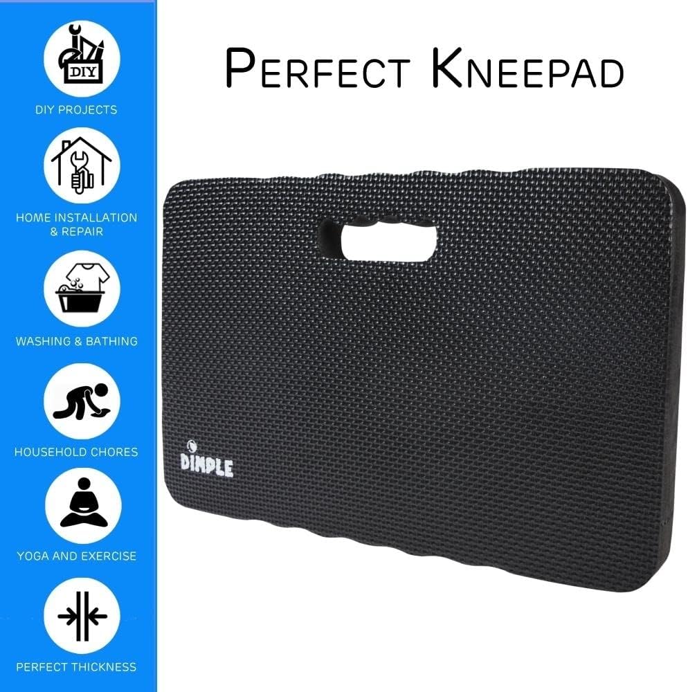 Dimple Thick Kneeling Pad | Garden Pad for Gardening | Kneeling Pad for Work | Garden & Bathtub Kneeler for Baby Bath | Kneeling Mat for Exercise & Yoga (XL) 17.8 x 11, Thickest 1-½"(2 Pack, Blue)