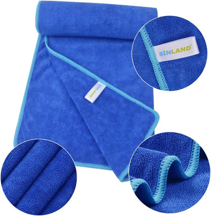 SINLAND Microfiber Gym Towels Super Absorbent Compact Travel Workout Towel Quick Dry Camping Sweat Towel for Sports Beach Swimming Backpacking Hiking and Yoga Men Women 16 Inch X 32 Inch