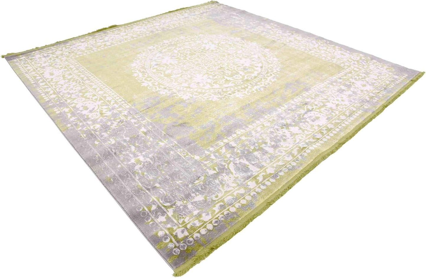 Unique Loom New Classical Collection Area Rug - Olwen (4'Round, Purple/ Gray)