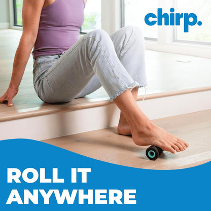 Chirp Wheel XR Knot Kneader - Firm Massage Roller, Shiatsu Thumb Massage, Muscle Release Tool for Knots &Tension Relief | High Density Foam for Physical Therapy & Relaxation, 500lbs Capacity, 6" Mint