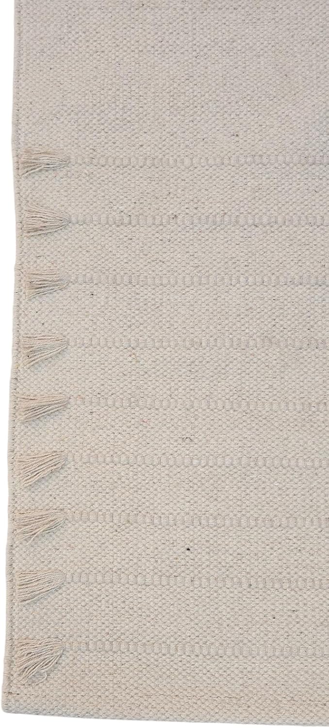 Handmade Organic Cotton Yoga Mat - Eco-Friendly Hand-Woven Runner Rug - Non-Toxic, Chemical-free and All Natural Cloth Yoga Mat - Non Slip & Thick, Comfortable Extra-Long Fitness Rug Exercise, Workout