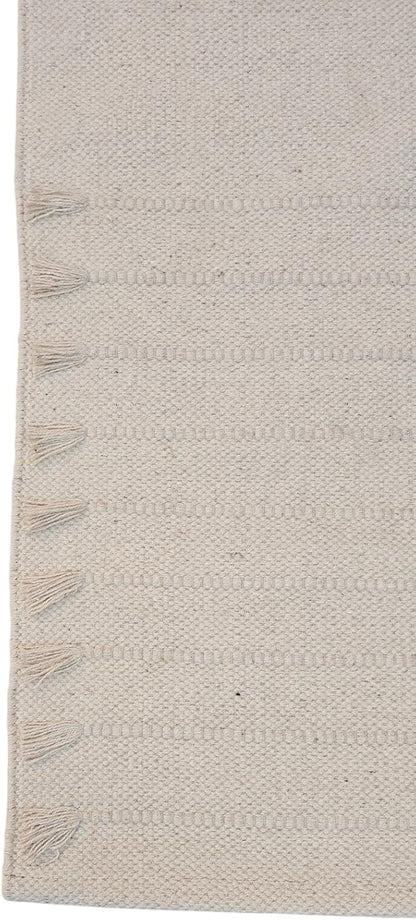Handmade Organic Cotton Yoga Mat - Eco-Friendly Hand-Woven Runner Rug - Non-Toxic, Chemical-free and All Natural Cloth Yoga Mat - Non Slip & Thick, Comfortable Extra-Long Fitness Rug Exercise, Workout