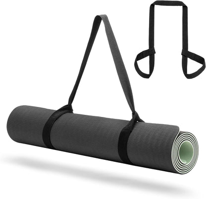 Yoga Mat Carrier Strap, Adjustable Thick Straps Sling for Carrying Large Mats, Stretching Band