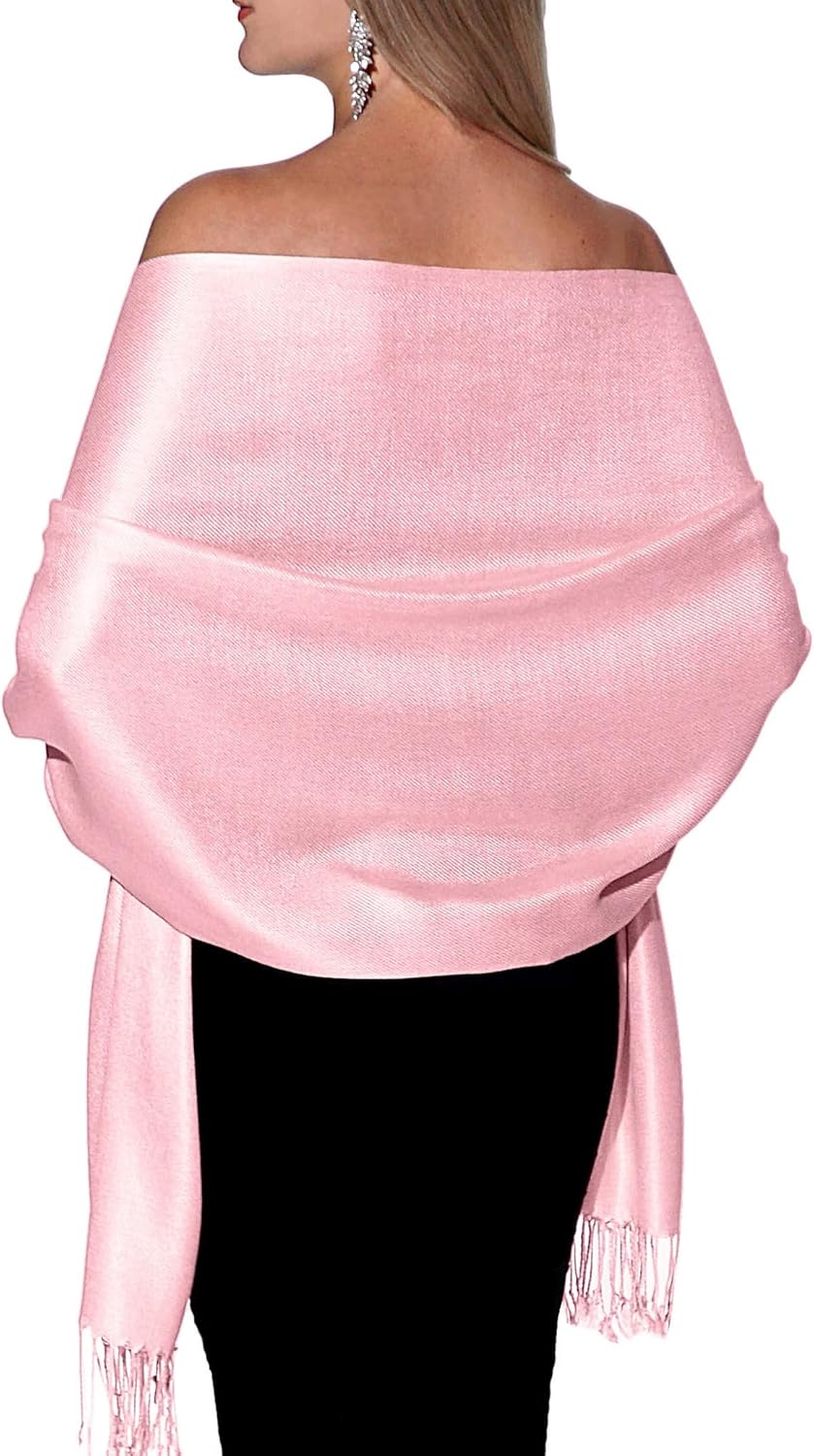 Pashmina Shawls and Wraps for Evening Dresses, Large Soft Pashminas Wedding Shawl