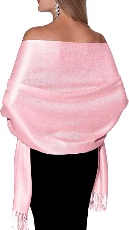 Pashmina Shawls and Wraps for Evening Dresses, Large Soft Pashminas Wedding Shawl