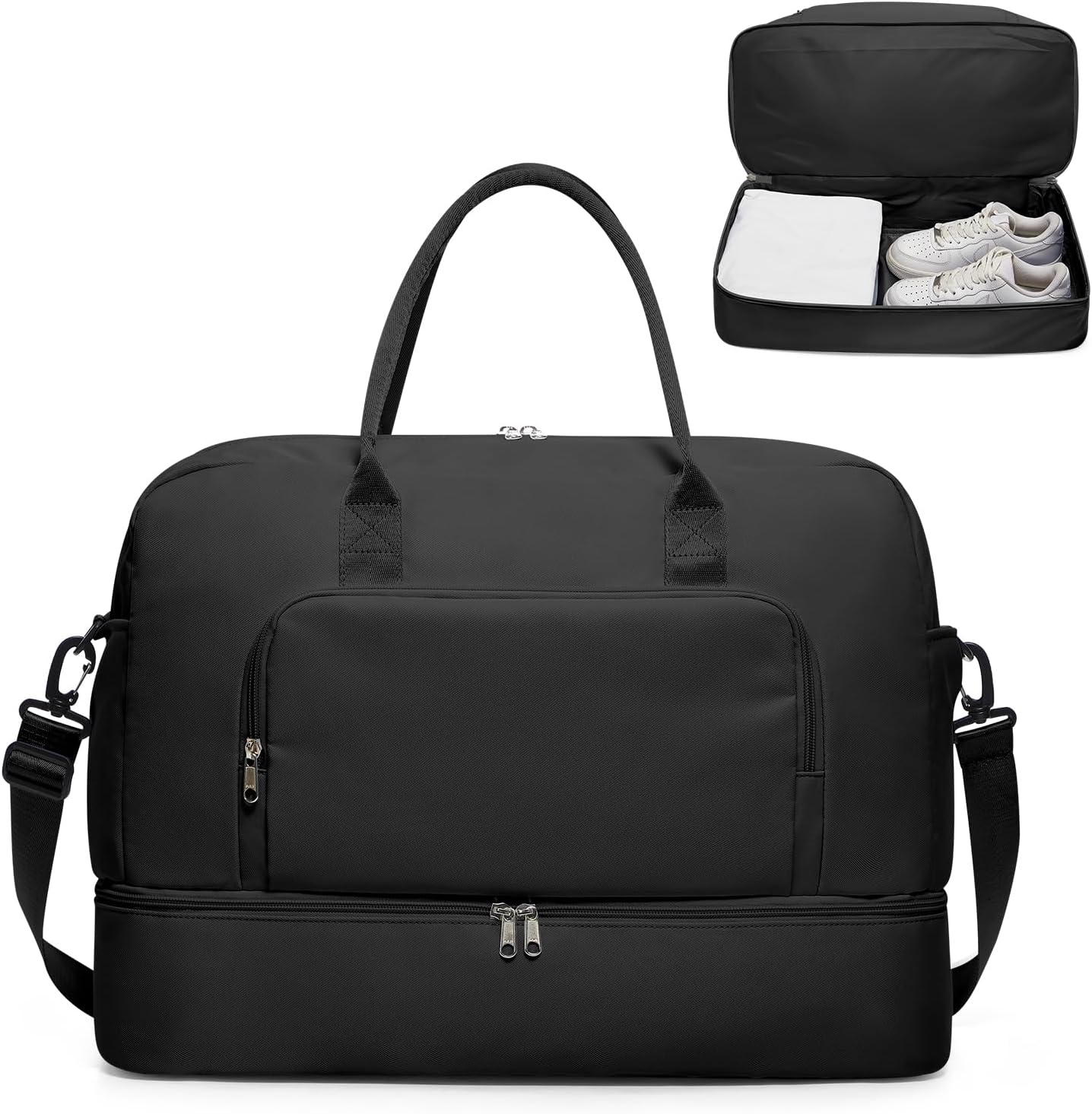 Gym Bag Womens Mens with Shoes Compartment and Wet Pocket Travel Duffel Bag for Women for Plane Sport Gym Tote Bags Swimming Yoga Waterproof Weekend Overnight Carry on Bag Hospital Holdalls - Colors C