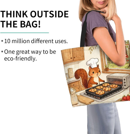 Tote Shoulder Bag Large Durable Reusable Eco-friendly Handbag Lightweight Stylish for Daily Use-19.7x15.7x5.9 Inch - Colors A