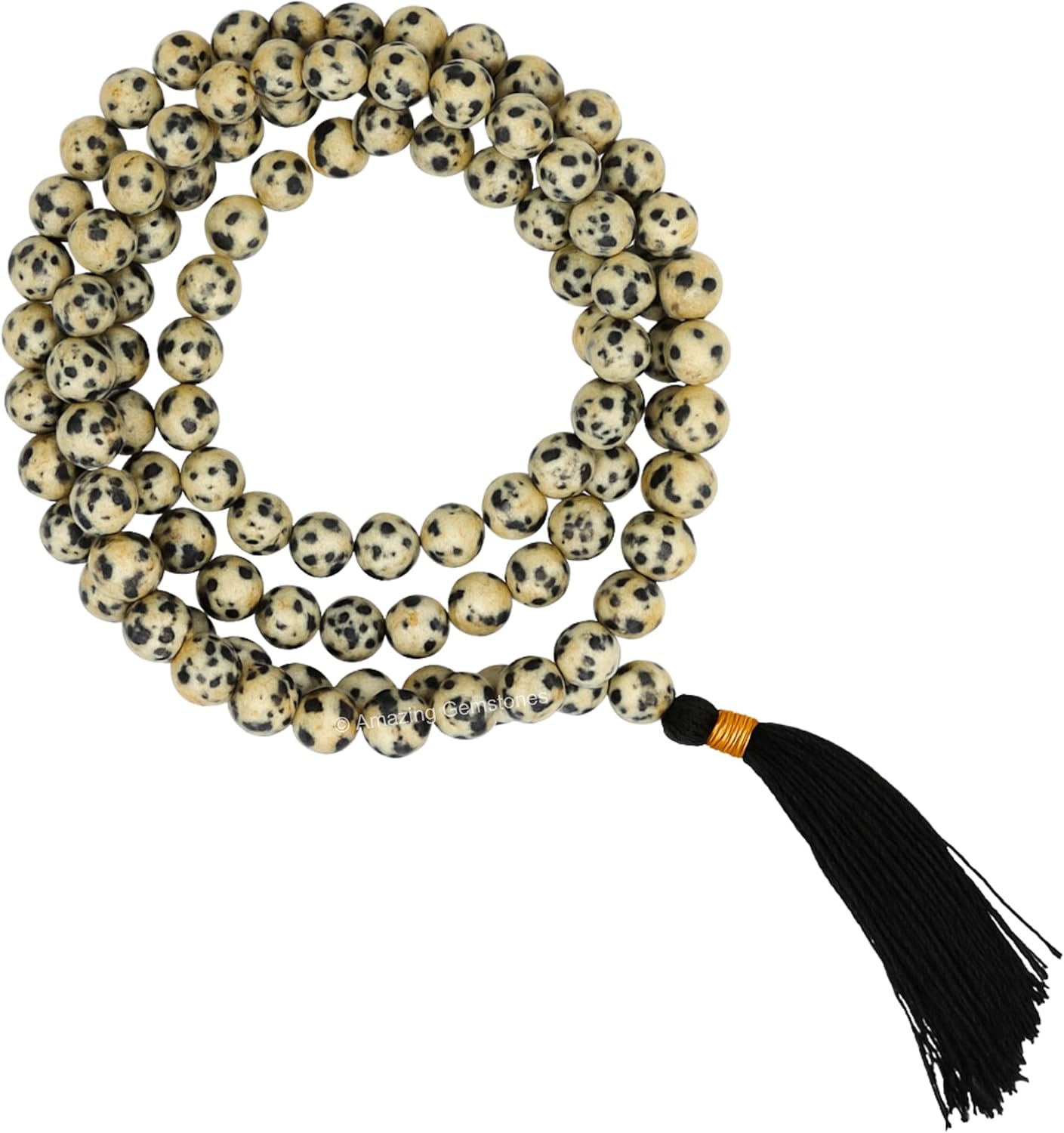 Amazing Gemstone 108 Beads Handmade Mala (Knotted, Rudraksha) - Colors B