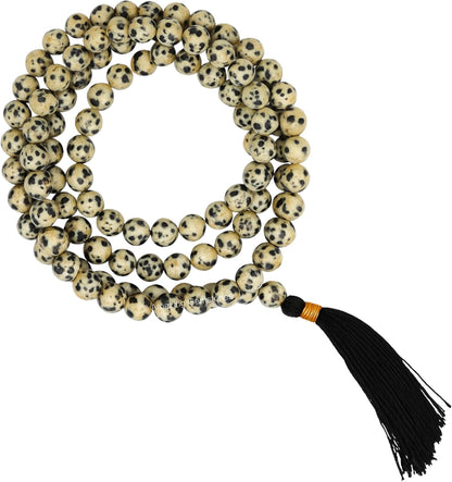 Amazing Gemstone 108 Beads Handmade Mala (Knotted, Rudraksha) - Colors B