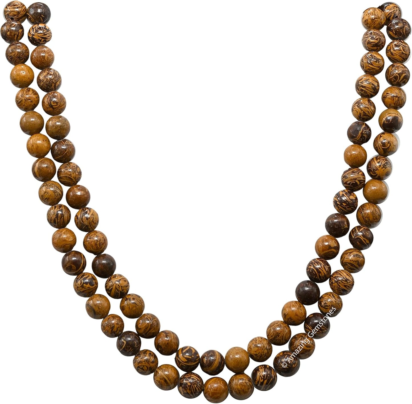 Amazing Gemstone 108 Beads Handmade Mala (Knotted, Rudraksha) - Colors B